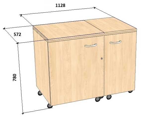 Габаритные размеры швейного стола